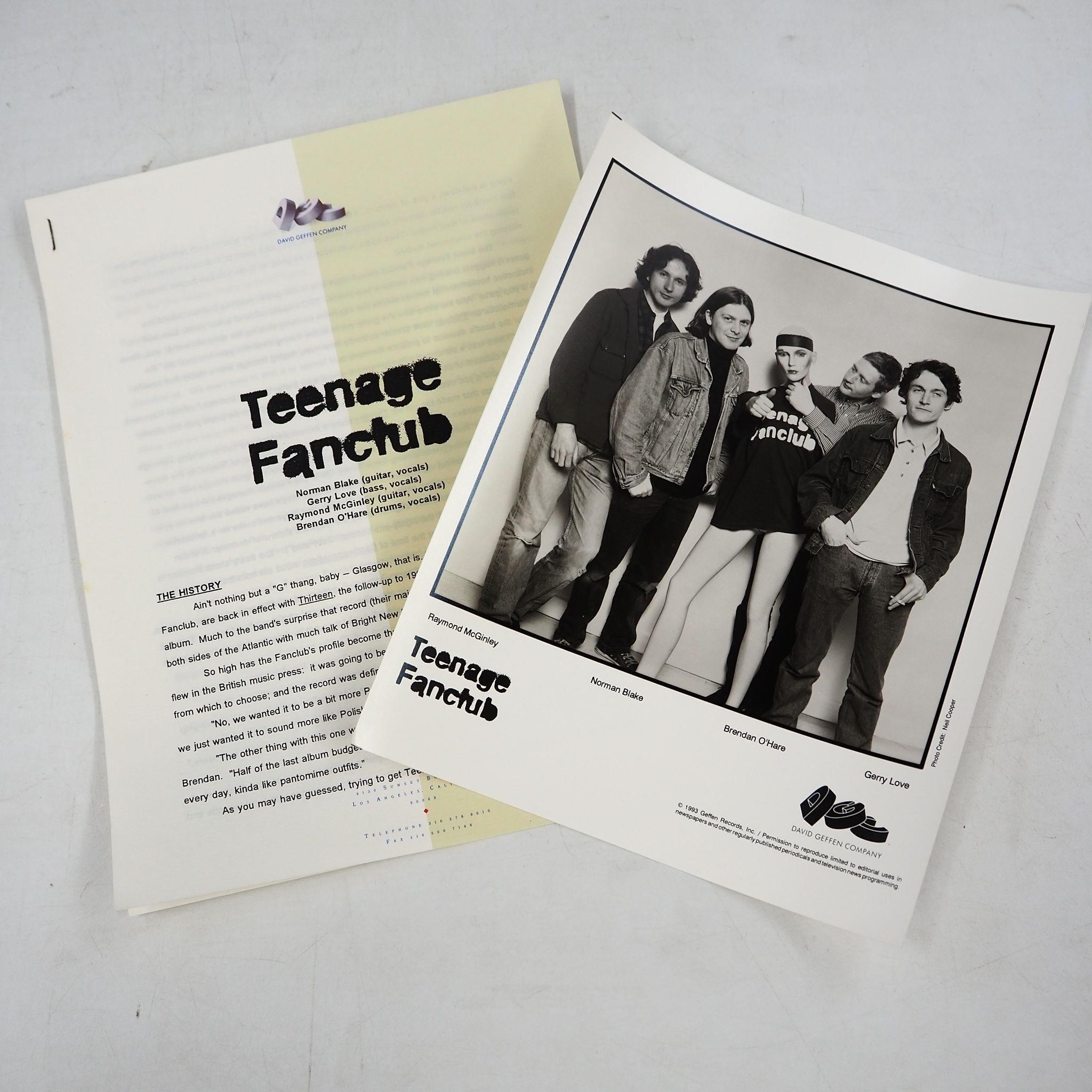 DGC Teenage Fanclub Promo Pack Photo Thirteen Era