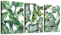 SEALED - Green Leaf Wall Art Tropical Plants