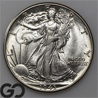 1943 Walking Liberty Half Dollar, BU++ Bid: 46