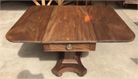 Old Drop Leaf Table with 2 Drawers