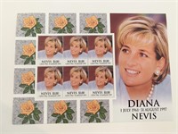 Diana Princess of Wales commemorative stamp set