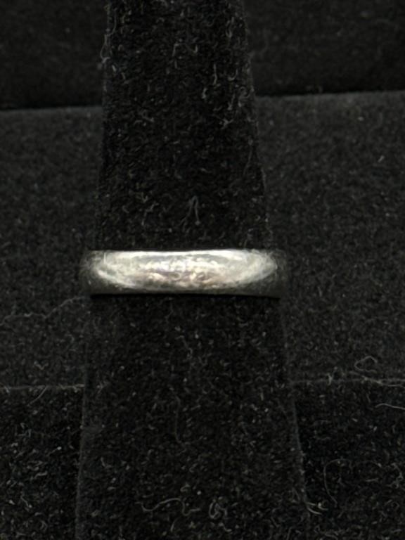 Vintage Silver 925 Band Ring Size 7.5