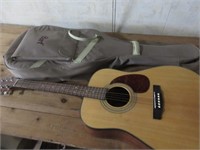 RIGHT HANDED CORT ACOUSTIC GUITAR WITH SOFT CASE