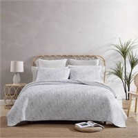 Tommy Bahama Distressed Water Leaves Quilt Set
