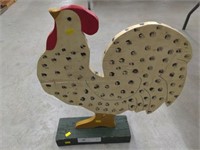 Folk Art Wooden Chicken