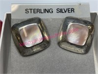 New Sterling silver mother of pearl earrings