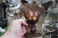 CARNIVAL GLASS COMPOTE