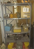 Metal Shelving Unit, Four Shelves