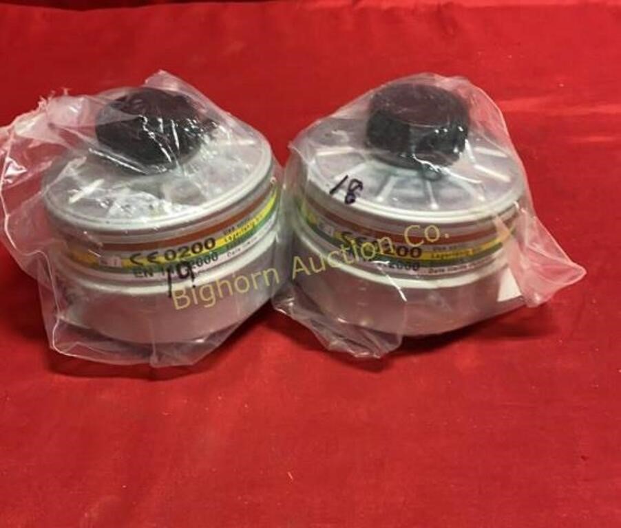 Mestel A2B2E2K2P3 Gas Mask Filters 2pc lot