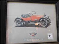 22- Vintage Car framed pictures