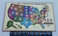 US Quarter map (50 Quarters) no Wyoming