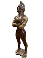 37" Standing Man Wood Carving