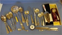 Quantity of silver plated flatware