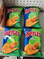 (4) Ruffles Queso Chips