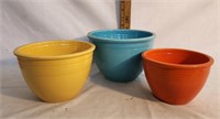 Early Fiestaware Nesting Mixing Bowls