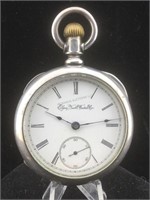 Coin Silver Elgin Pocket Watch - North Western