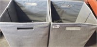 2 FOLDABLE CUBICAL STORAGE CONTAINERS 12"×12"
