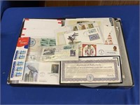 ASSORTED FIRST DAY COVERS AND STAMPS