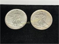 1991 AND 1995 AMERICAN SILVER EAGLES