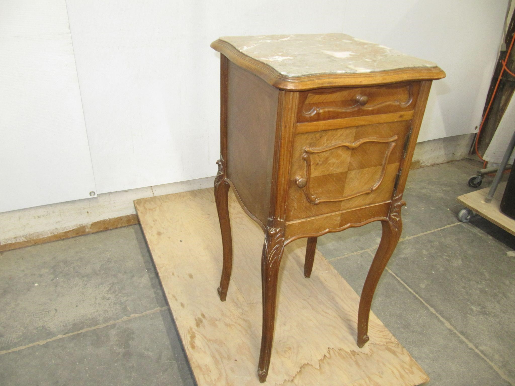 VINTAGE MARBLE TOP PARLOUR TABLE