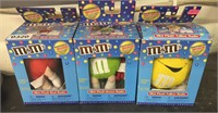 (3) Plush M&M's Radios, New