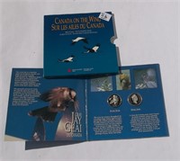 Birds of Canada Fifty Cents Silver  Two Coin Set
