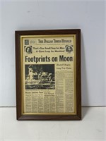 Dallas Times Herald “Footprints on Moon”