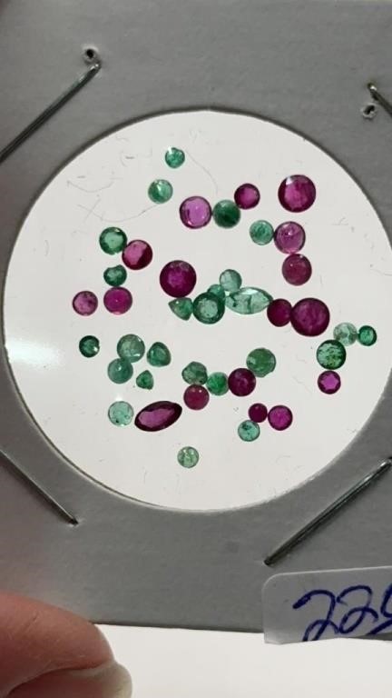 Mix of Gen Emeralds and Rubies