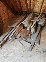 Reclaimed Barn wood & rough hewn lumber. Loft