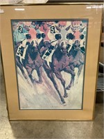 26 x 21 horse racing picture