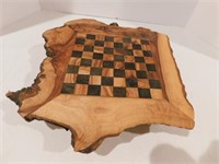 Chess Board; likely Olivewood