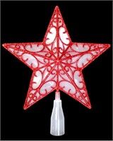 RED STAR CHRISTMAS TREE TOPPER