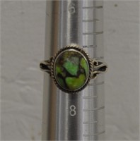 .925 stamped silver ring, 2.8g, size7