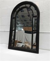 Black Vintage Wooden Arch Mirror K15F