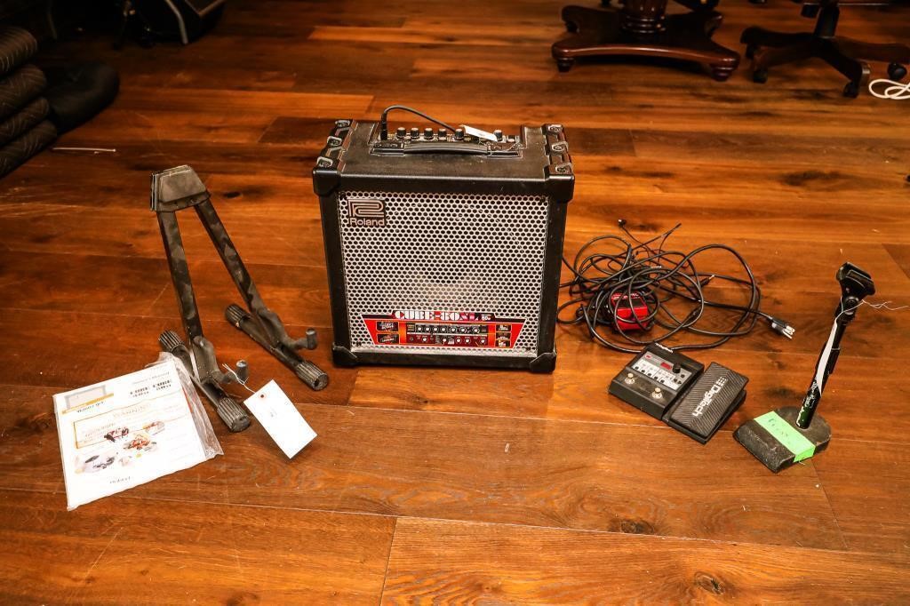 Cube Amplifier; Stand; Pedal; Processor