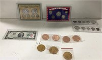 Three Silver US Type Sets Tokens & More