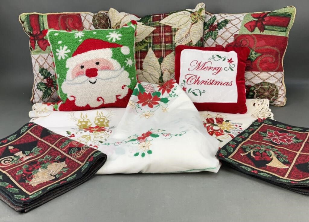 Christmas Pillows and Linens