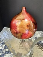 Metallic Reds and Golds Vase