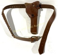 Leather Ammo Belt & Holster