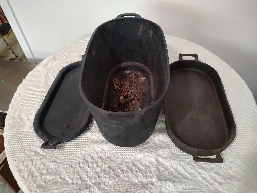 Cast Iron Fryer and Pot