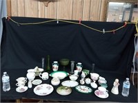 COLLECTIBLES,CUP & SAUCER PITCHERS,VASES ETC.