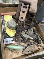 Old steam shovel toy(parts), kitchen utensils