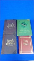 Lot Of Vintage Reference Book Plus The Holy Bible