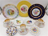 Porcelain Plates, Cups and Saucers.