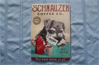 Retro Tin Sign "Schnauzeer Coffee Co."