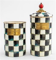 MacKenzie Childs Covered Canisters, 2