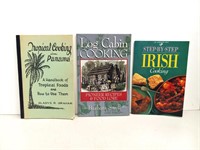 Book: 3 cookbooks Irish Log Cabin Tropical