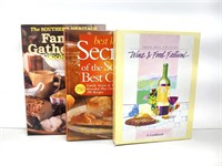 Book: 3 cookbooks Wine & Food South's Secrets