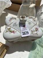 Roses Porcelain Covered Dish