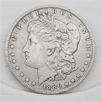 1886-O Morgan Silver Dollar - VF